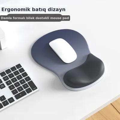 Bilək üçün mouse pad silikon qalın