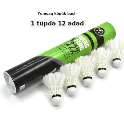 Badminton tükü, möhkəm, stabil uçuşlu