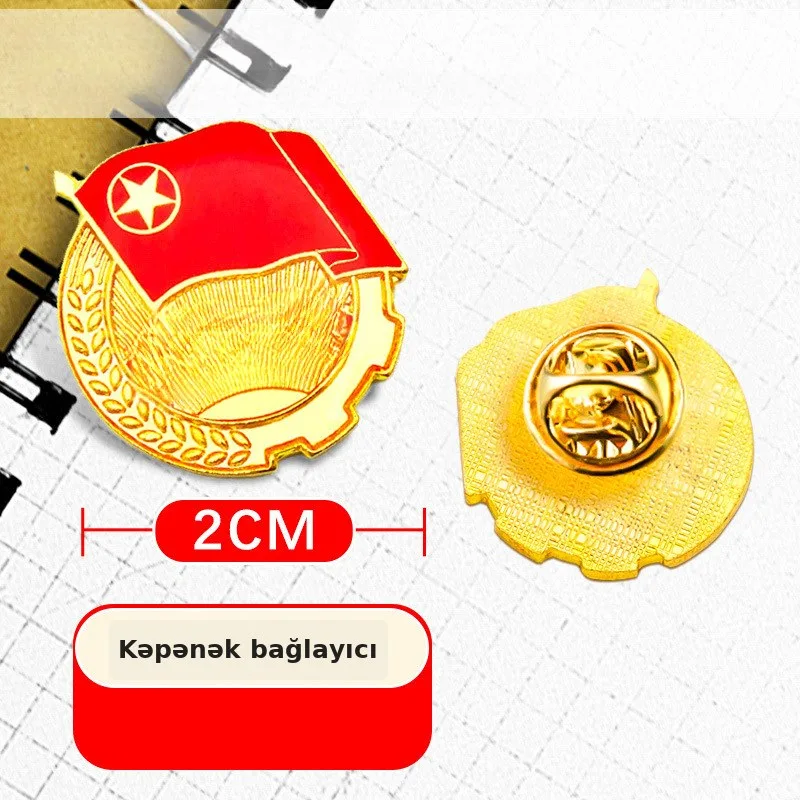 Komsomol emblemi brouşu maqnitli, şəkil 3