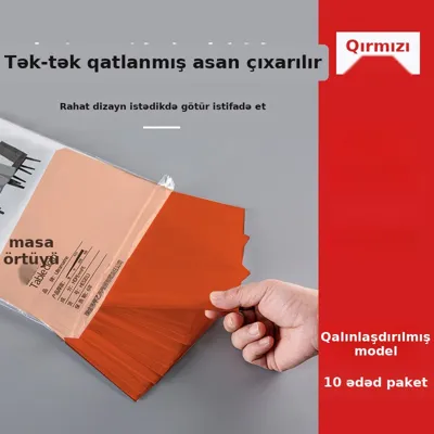 Qalın birdəfəlik PE plastik süfrə, şəkil 3