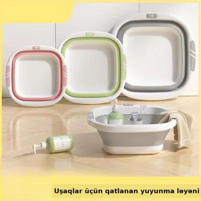 Qalın qatlanan körpə çimdirmə ləyəni