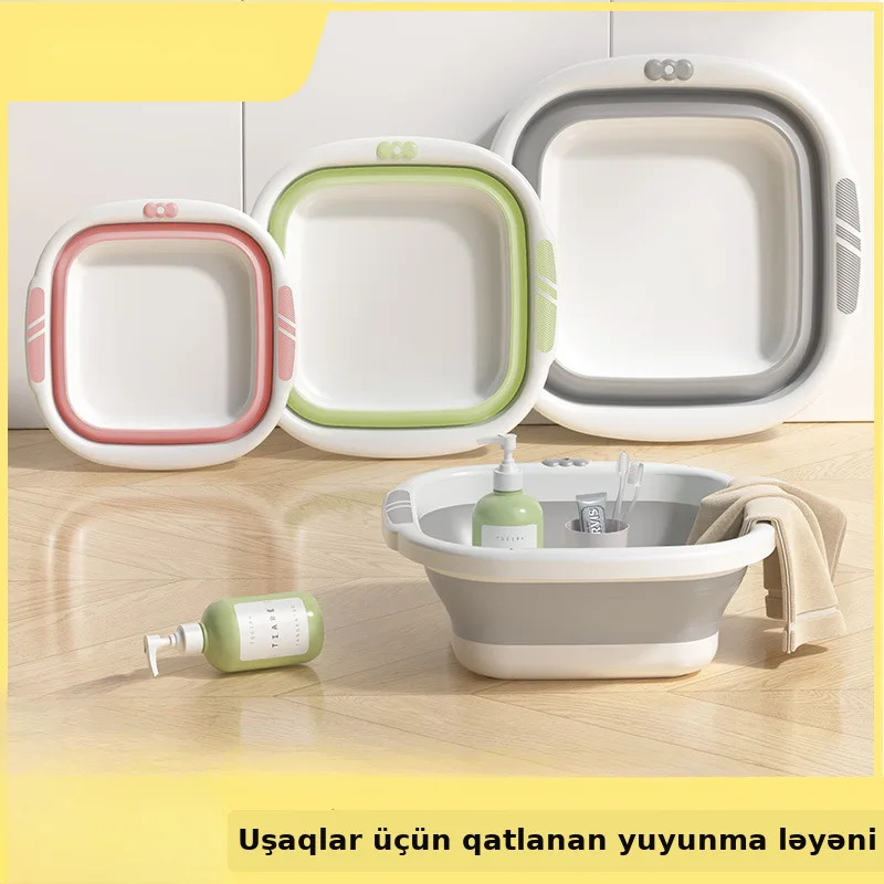 Qalın qatlanan körpə çimdirmə ləyəni