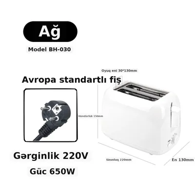 Mini sobalı çörək qızardıcı taymerli