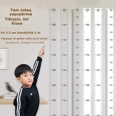 Uşaq boy ölçən divar stikeri 2m, şəkil 1
