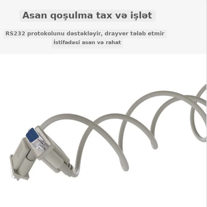 DB9 serial kabel, RS232 printer birləşdirici, şəkil 4