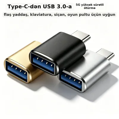 USB 3.0-dan Micro Type-C OTG adapteri