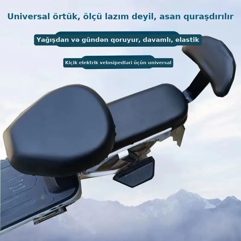 Elektro velosiped oturacaq örtüyü suya davamlı, şəkil 4