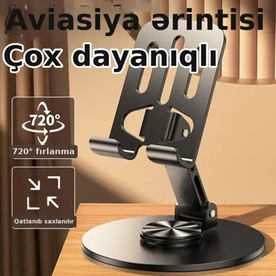 Fırlanan qatlanan telefon tutacağı