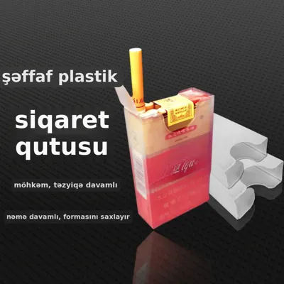 Şəffaf siqaret qutusu, 20 ədədlik, şəkil 2