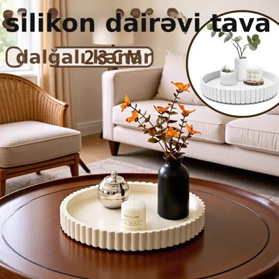 Dairəvi şam qabı tava formalı