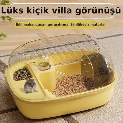 Hamster qəfəsi akril böyük məkanlı
