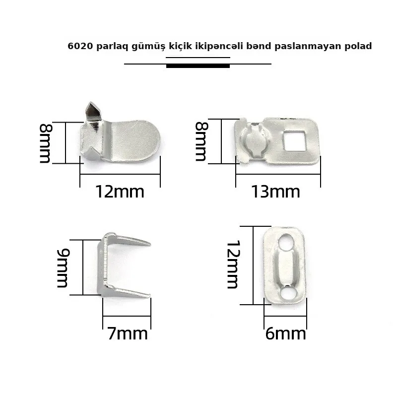 Metal gizli şalvar qarmağı, bənd, şəkil 3