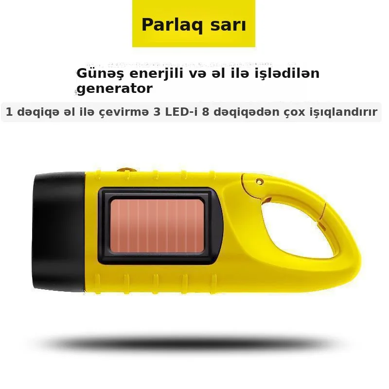 Əl dinamolu güclü solar fənər, şəkil 4