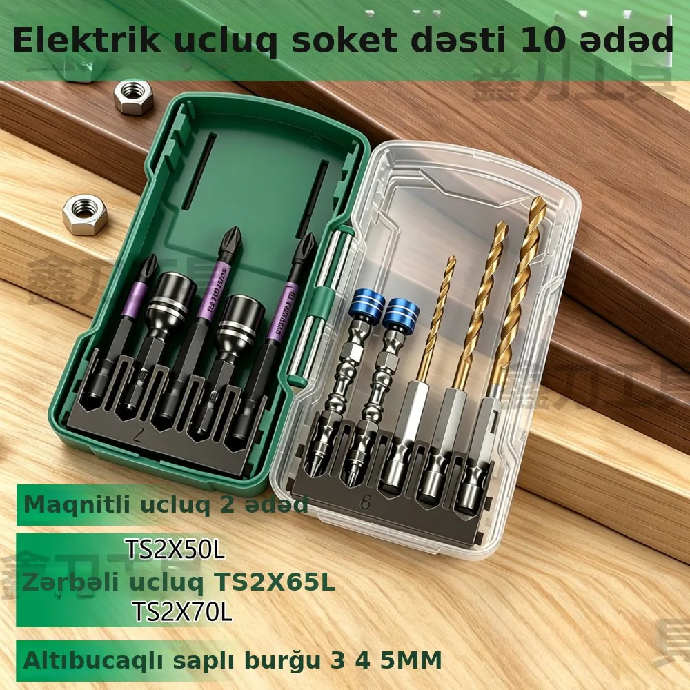 10 hissəli soket отвертка uc dəsti, şəkil 2