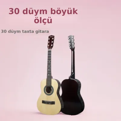 Uşaq üçün 30 düym akustik gitara