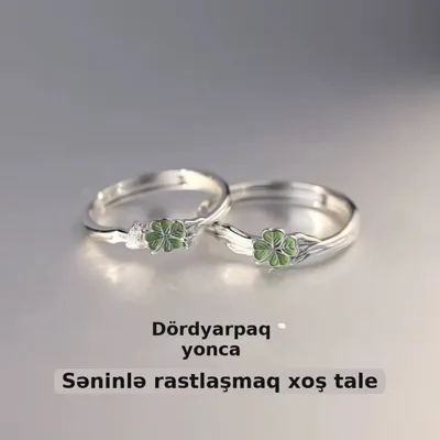 Cütlük üzüyü dördyarpaq yonca dəst
