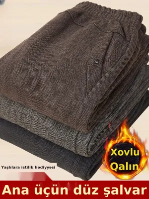 Qadın şalvarı, astarlı, qalın, payız-qış