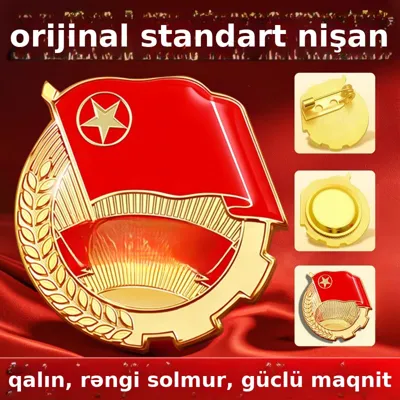 Partiya nişanı brouşu, orta məktəb üçün