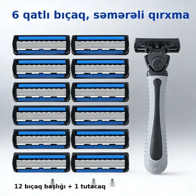 Paslanmayan poladdan altı qatlı qırxma ülgücü