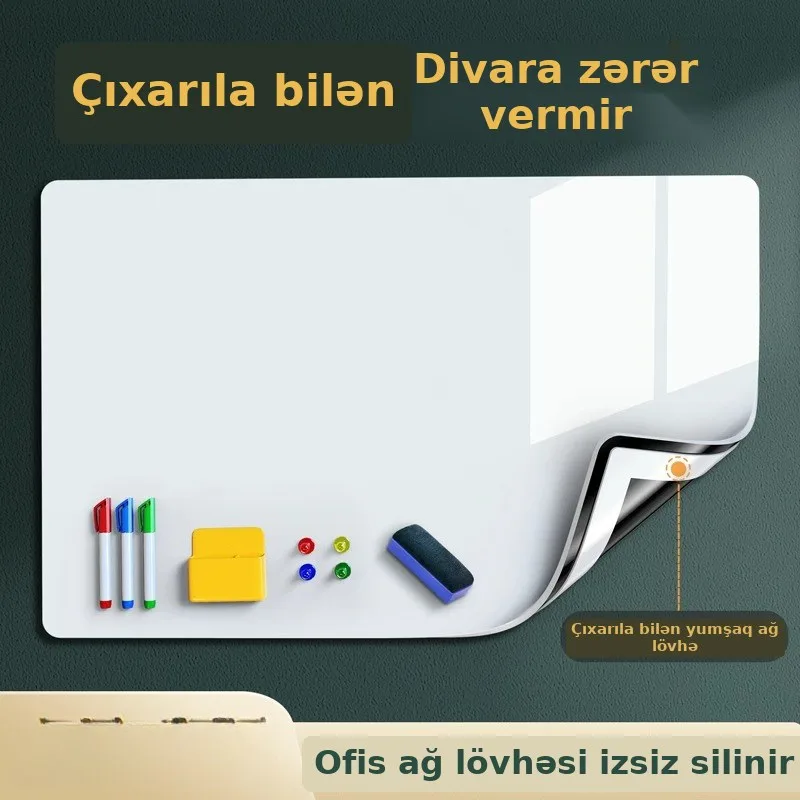 Divar üçün maqnitli ağ lövhə stikeri, uşaqlar üçün