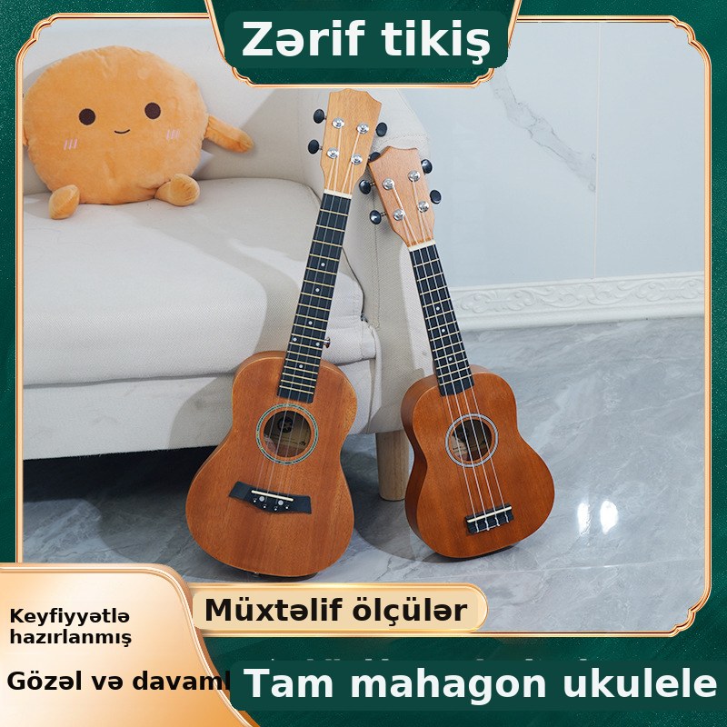 Ukulele gitara 21/23/26 düym başlanğıc üçün