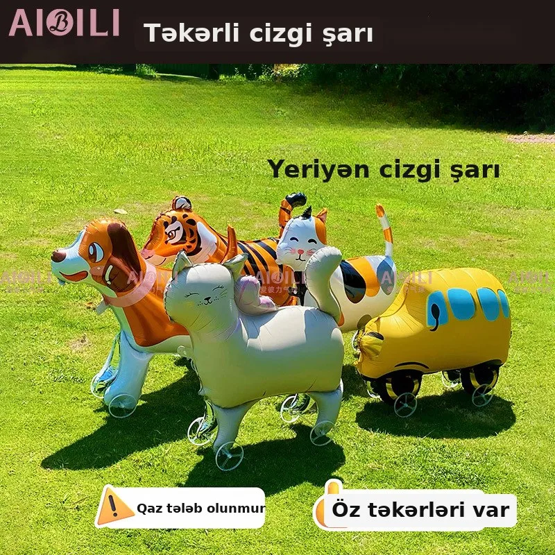 Təkərli yeriyən heyvan şarı, parti dekoru