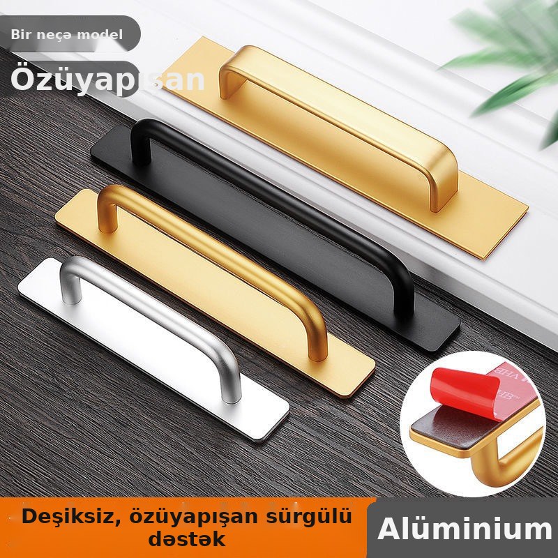 Qapı dəstəyi alüminium deşiksiz sürgülü