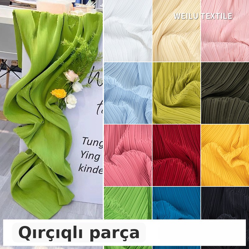 Pliseli parça, üç ölçülü naxışlı