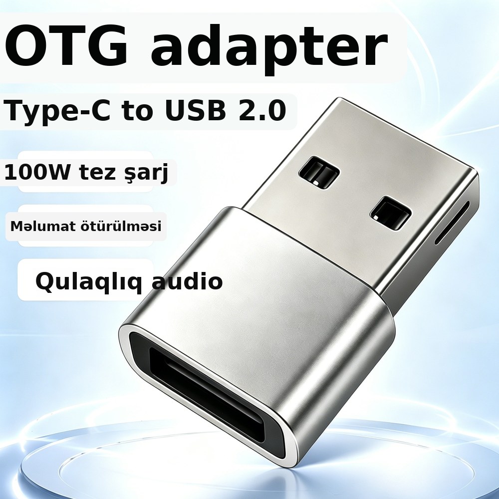 Type-C-dən USB 2.0 OTG adapteri