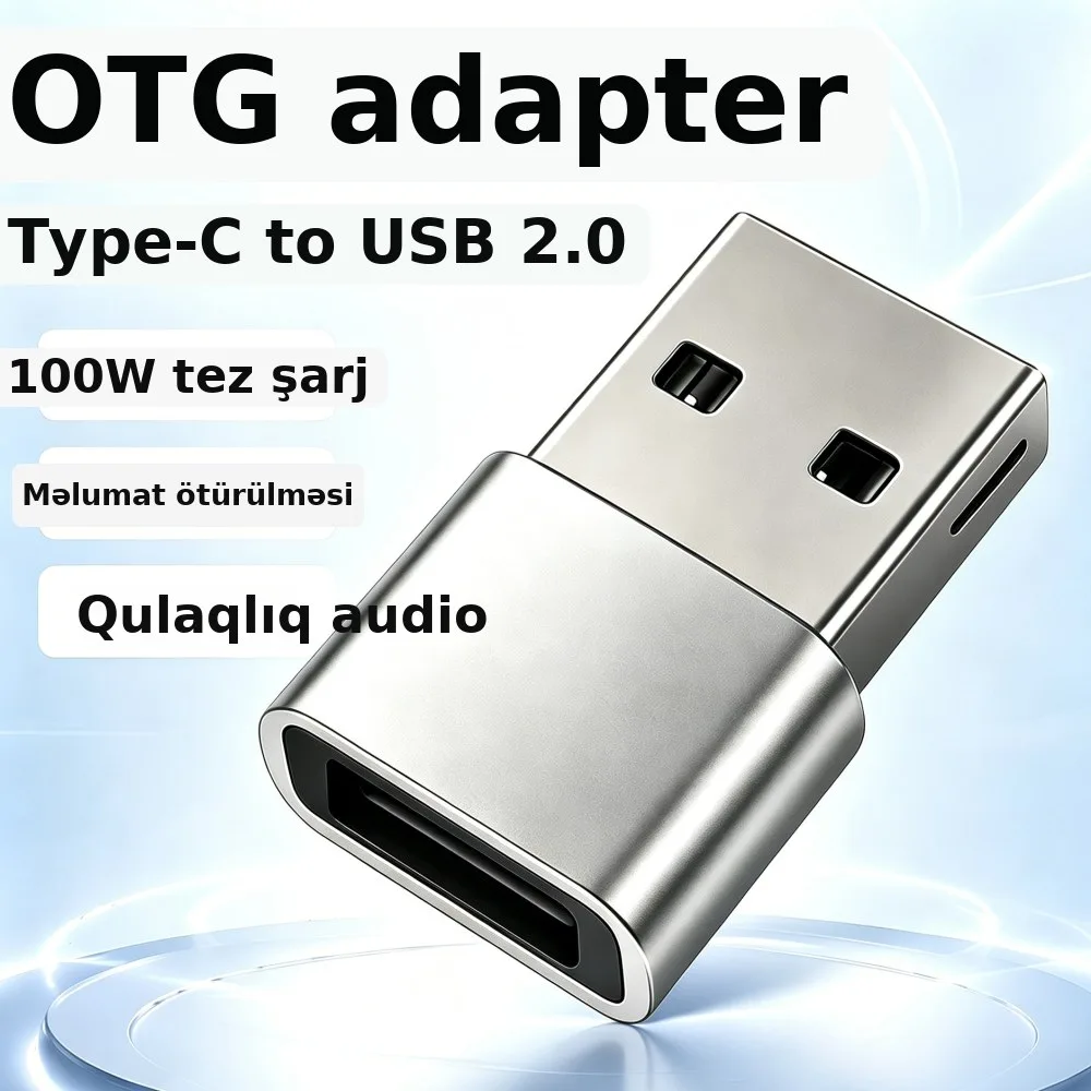 Type-C-dən USB 2.0 OTG adapteri