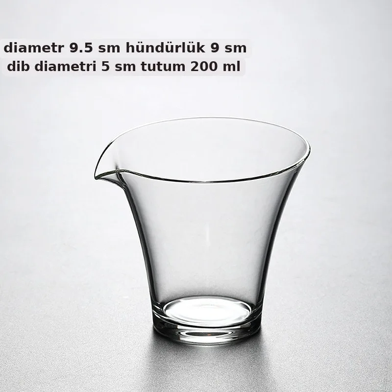 Çay ayırıcı qab, qalınlaşdırılmış şüşə dəst, şəkil 4