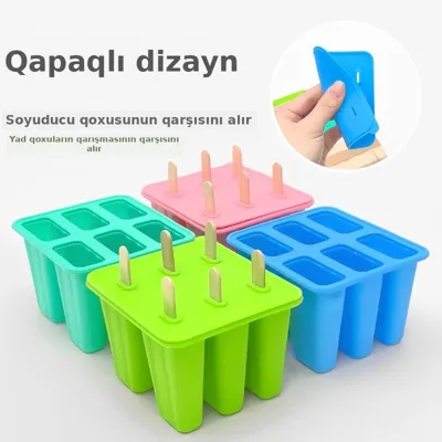 Dondurma qəlibi, 6 gözlü, ev üçün