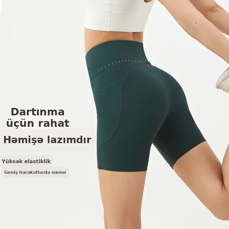 Qadın yoqa şortu, yüksək bel, bədəni formalaşdıran, şəkil 2