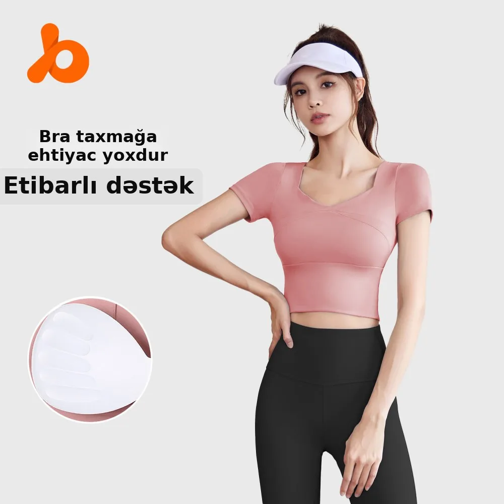 Qadın yoga geyim dəsti, elastik, idman