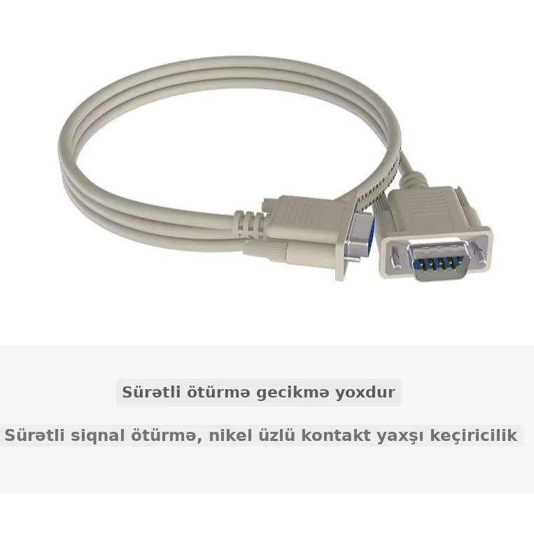 DB9 serial kabel, RS232 printer birləşdirici, şəkil 3