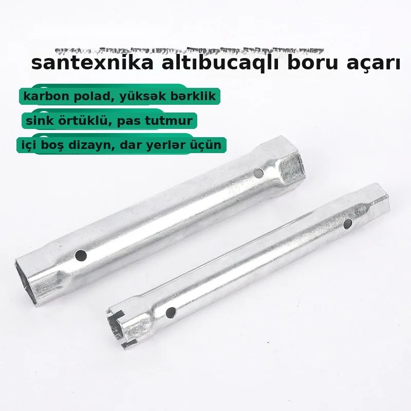 Santexnika boru açarı altıbucaqlı