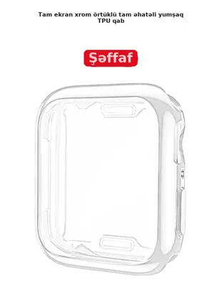 Apple Watch üçün şəffaf TPU qapaq, şəkil 3