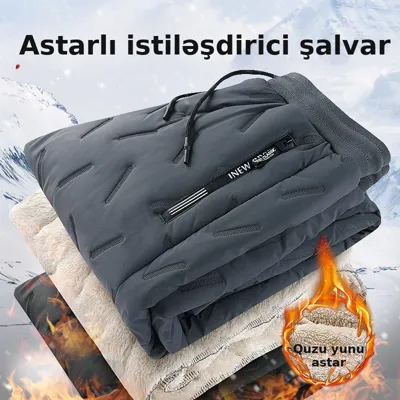 Kişi istiləşdirici flis şalvar