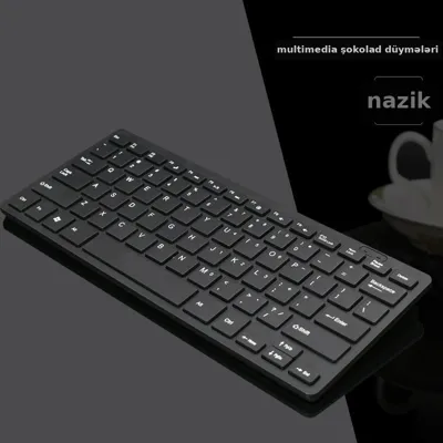 USB simli mini klaviatura, səssiz düymələr