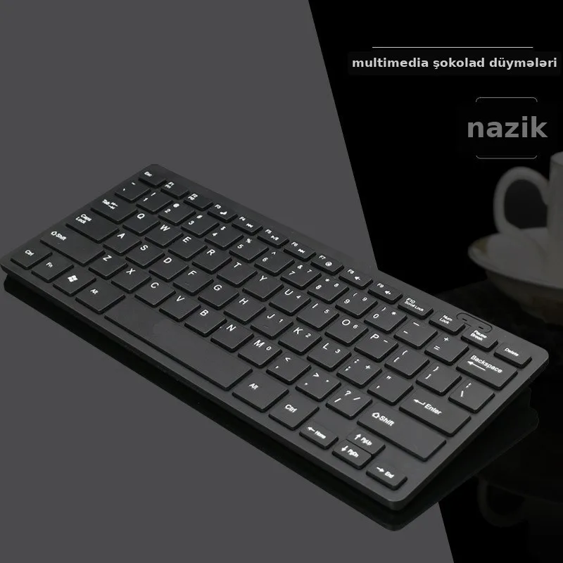 USB simli mini klaviatura, səssiz düymələr