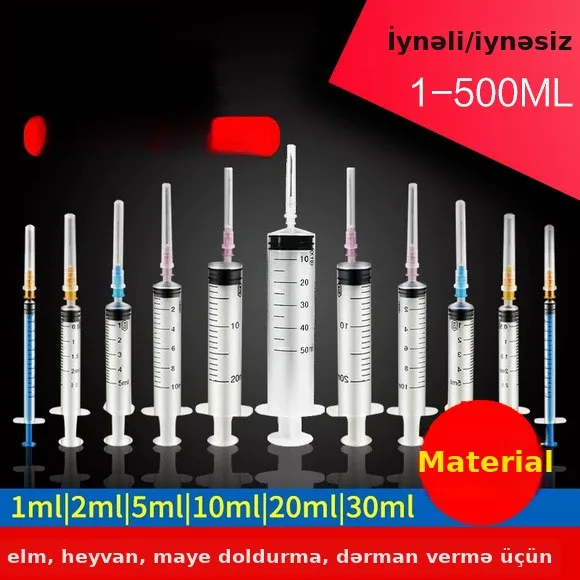 Baytar şprisi birdəfəlik 1-50ml