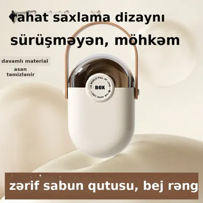 Qapaqlı səyahət sabun qutusu