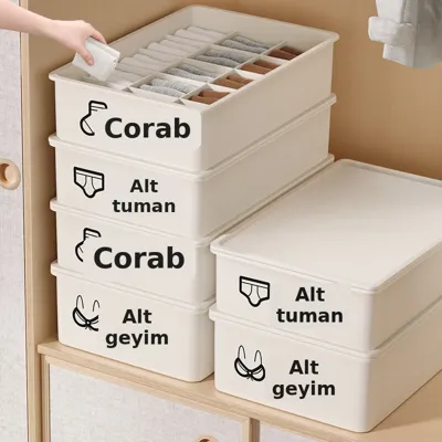 İç paltarı və corab saxlama qutusu