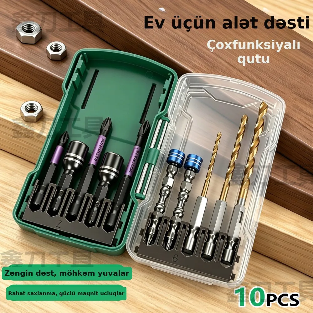 10 hissəli soket отвертка uc dəsti