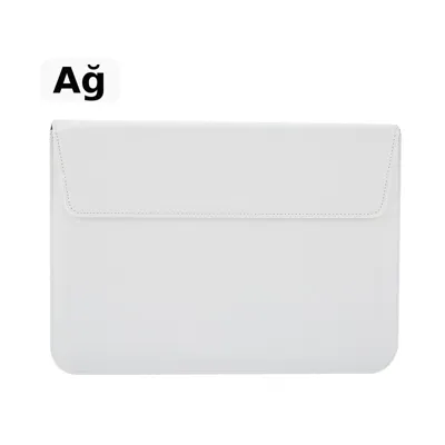 MacBook üçün noutbuk çexolu, PU dəri, şəkil 3