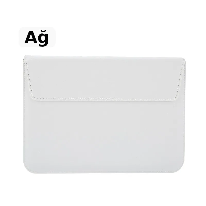 MacBook üçün noutbuk çexolu, PU dəri, şəkil 3