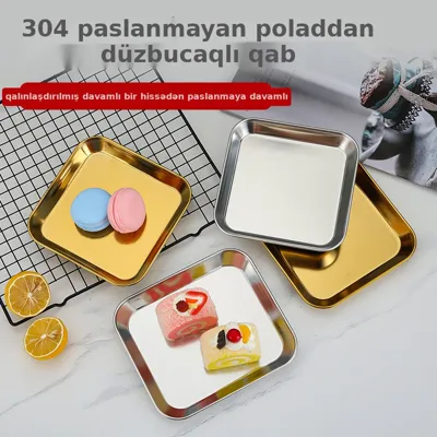 Paslanmayan poladdan BBQ və snack qabı