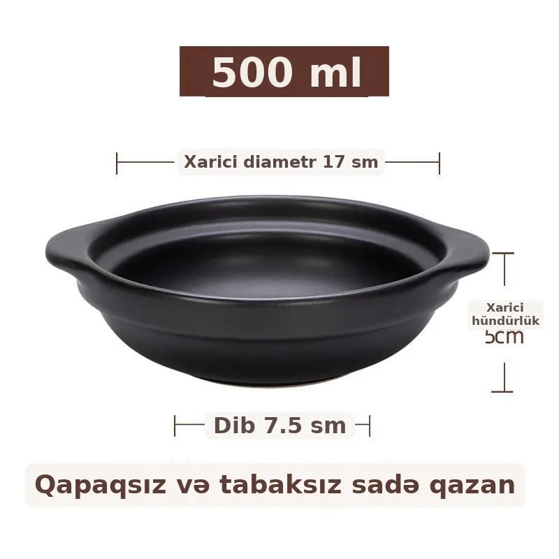 Saxsı qab, plov üçün istiyə davamlı, şəkil 2