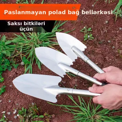 Qalınlaşdırılmış bağçılıq alətləri dəsti