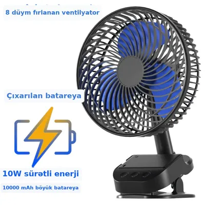 Masaüstü ventilyator USB enerjili